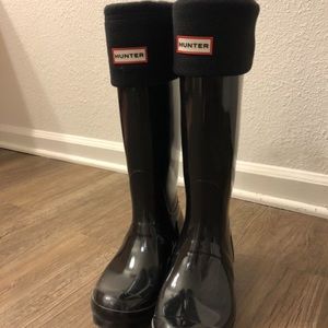 Black Hunter Boots Size 7!